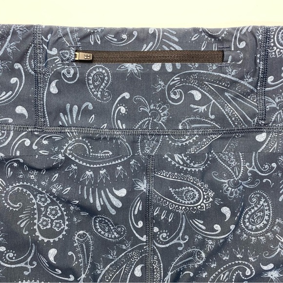 Sweaty Betty Zero Gravity 7/8 Leggings Mesh insert W SM Blue Paisley - Picture 5 of 12